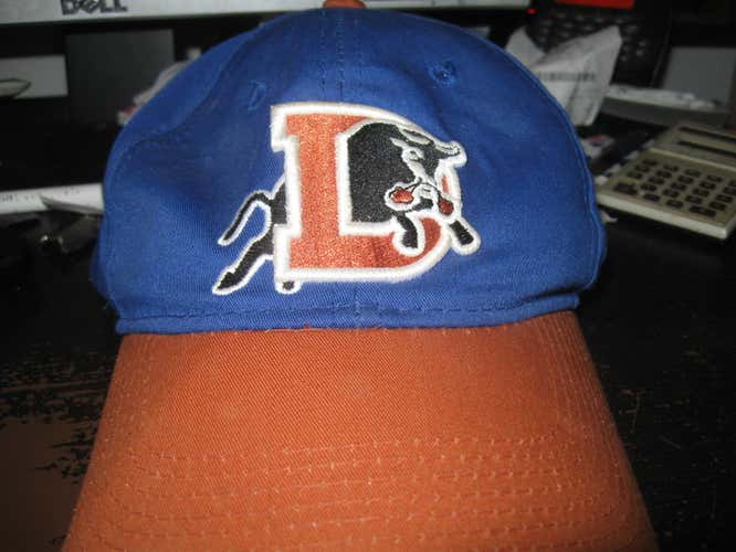 DURHAM BULLS(MINOR LEAGUE TB RAYS TEAM) HAT EMBRIODED!