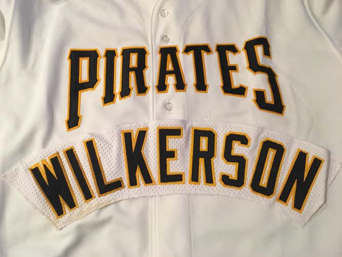 Curtis Wilkerson Pittsburgh Pirates Team Issued MLB Baseball Jersey Nameplate Tag