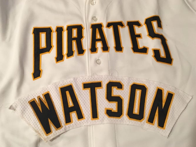 WATSON Pittsburgh Pirates Team Issued MLB Baseball Jersey Nameplate Tag