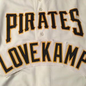 Lovekamp Pittsburgh Pirates Team Issued MLB Baseball Jersey Nameplate Tag