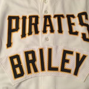 Briley Pittsburgh Pirates Team Issued MLB Baseball Jersey Nameplate Tag