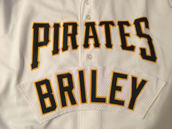 Briley Pittsburgh Pirates Team Issued MLB Baseball Jersey Nameplate Tag