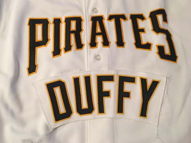 Matt Duffy Pittsburgh Pirates Team Issued MLB Baseball Jersey Nameplate Tag