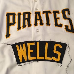 Kip Wells Pittsburgh Pirates Team Issued MLB Jersey Nameplate Tag