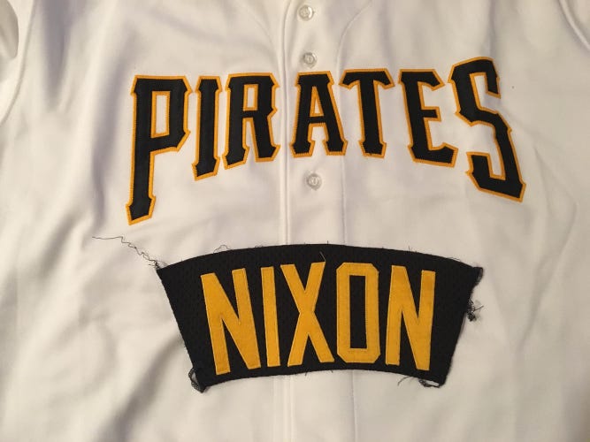 NIXON Pittsburgh Pirates Team Issued MLB Baseball Jersey Nameplate Tag
