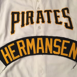 Chad Hermansen Pittsburgh Pirates Team Issued MLB Baseball Jersey Nameplate Tag