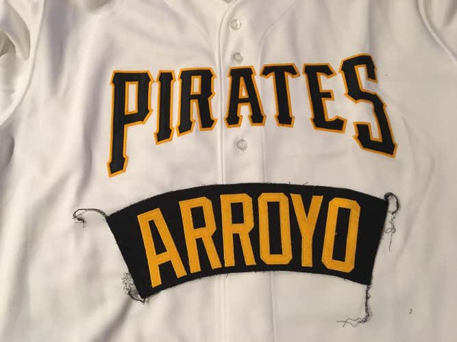 Bronson Arroyo Pittsburgh Pirates Team Issued MLB Baseball Jersey Nameplate Tag