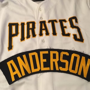 Jimmy Anderson Pittsburgh Pirates Team Issued MLB Baseball Jersey Nameplate Tag