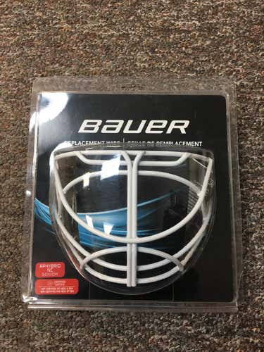 New Bauer S18  NME Goal Facemask RP Hybrid cateye   color white senior  $60