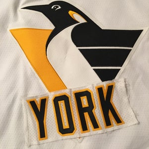 Jason York Pittsburgh Penguins Team Issued NHL Hockey Jersey Nameplate Tag
