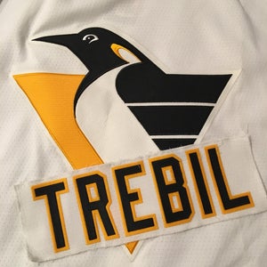 Dan Trebil Pittsburgh Penguins Team Issued NHL Hockey Jersey Nameplate Tag
