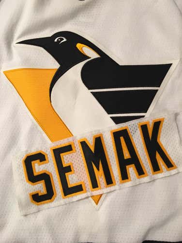 Alexander Semak Pittsburgh Penguins Team Issued NHL Hockey Jersey Nameplate Tag