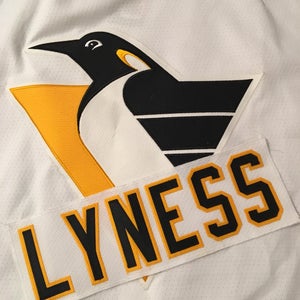 Chris Lyness Pittsburgh Penguins Team Issued NHL Hockey Jersey Nameplate Tag