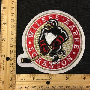 WBS Penguins AHL Hockey Jersey Logo Shoulder Patch - Wheeling Nailers & Pittsburgh Penguins