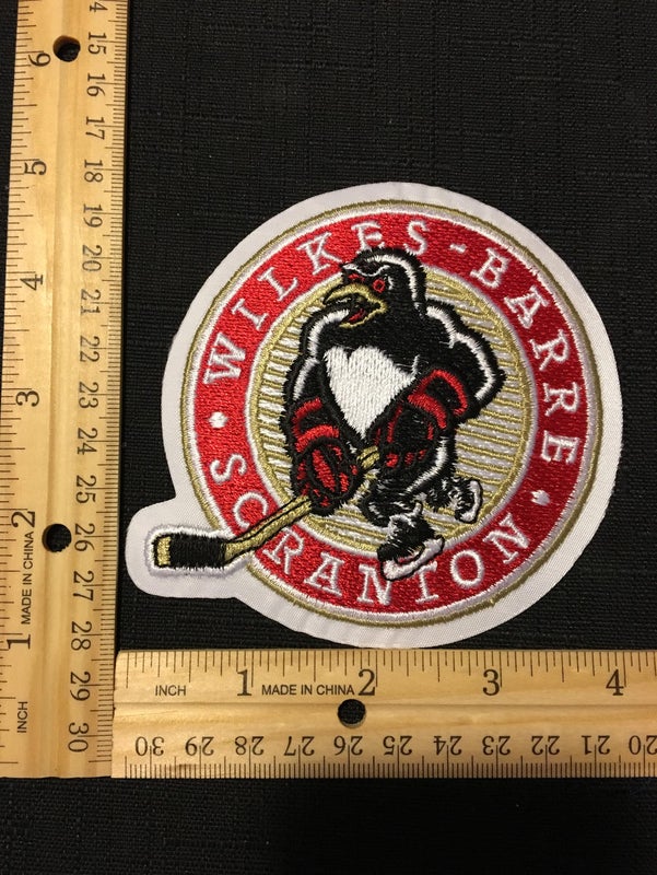 WBS Penguins AHL Hockey Jersey Logo Shoulder Patch - Wheeling Nailers & Pittsburgh Penguins