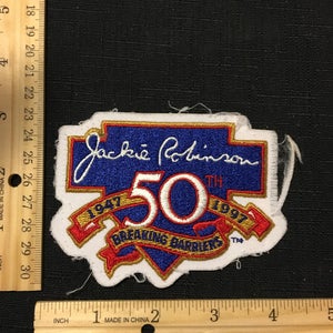 MiLB Game Used Jackie Robinson 50th Anniversary Baseball Jersey Patch