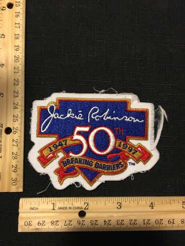 MiLB Game Used Jackie Robinson 50th Anniversary Baseball Jersey Patch