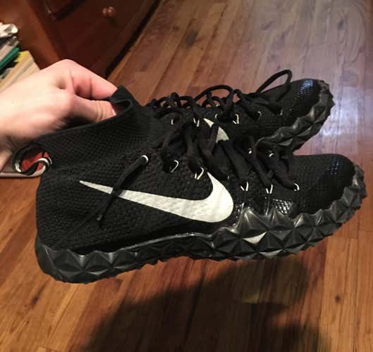 Nike Alpha Huarache Black Turfs Size 10