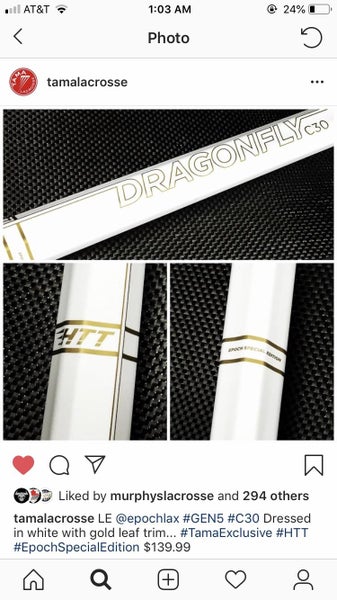 Limited Edition Tama Lacrosse Epoch Dragonfly 5 IQ5 Lacrosse Shaft