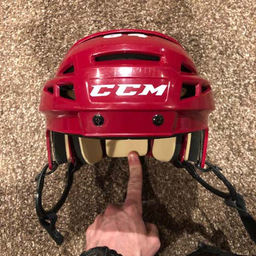 Arizona Coyotes Red/Maroon CCM Vector V08 Helmet Pro Stock Small