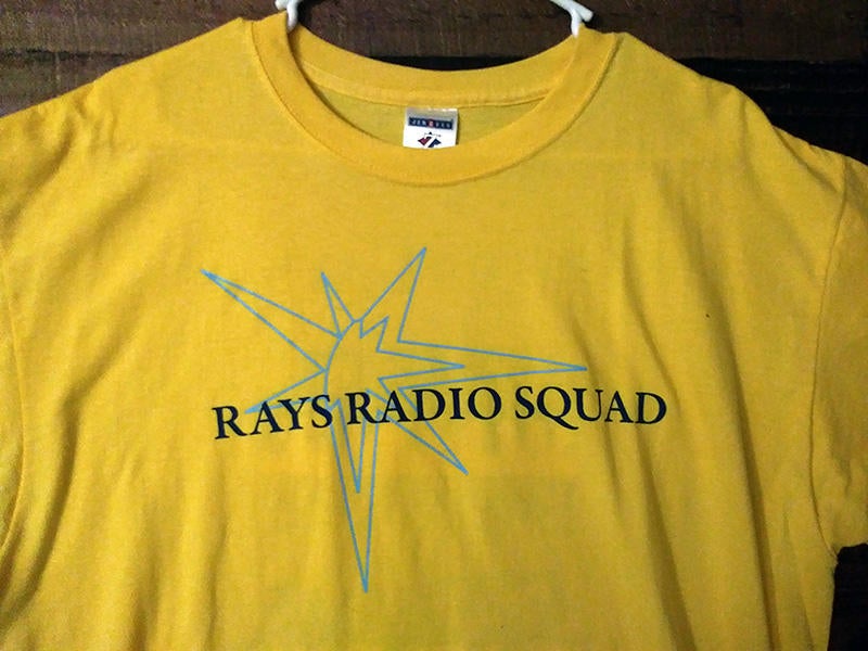 Tampa Bay Rays Jersey Mens Large Yellow staff baseball golf shirt