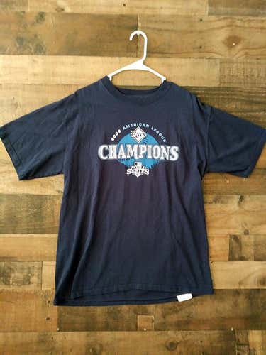 2008 MLB Baseball TAMPA BAY RAYS ALCS American League Champions Team Shirt
