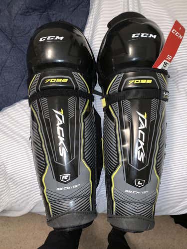 New CCM Tacks 7092 Shin Pads 15”