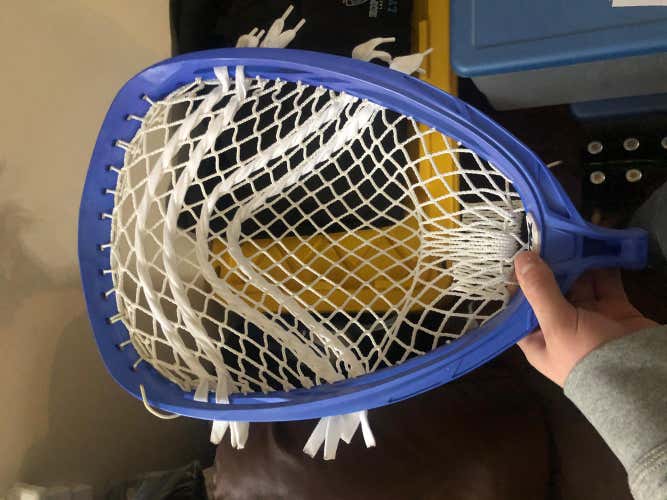 STX Goalie Head Strung With Stinging King Semi Soft Goalie Mesh