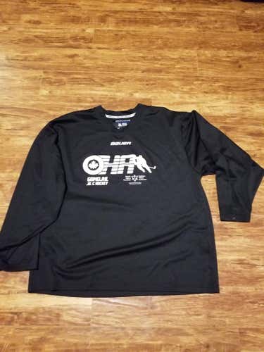 OHA XLarge Black Bauer Practice Jersey