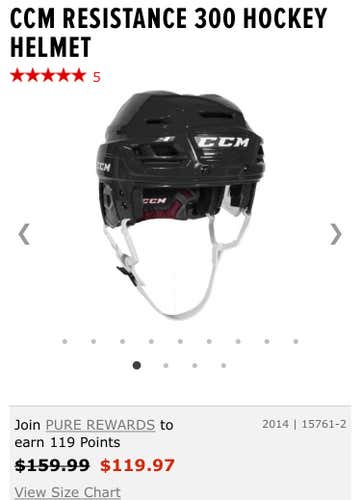 Brand New (in box) CCM Resistance 300 Size LG