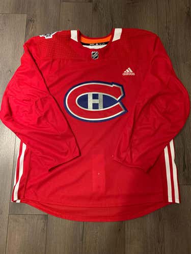 Montreal Canadiens pro stock Adidas MIC 100th Classic practice jersey