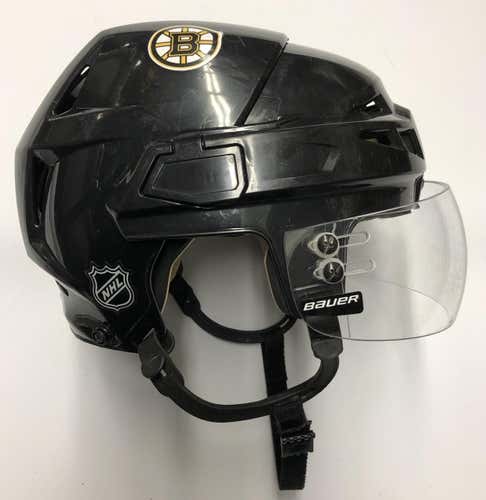 CCM VECTOR V08 PRO STOCK HOCKEY HELMET BLACK SMALL BOSTON BRUINS NHL #48 3990