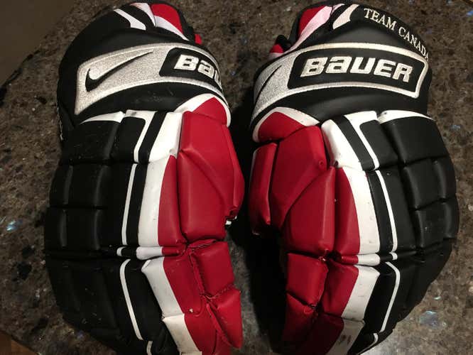 Team Canada Nike Bauer Hockey Gloves
