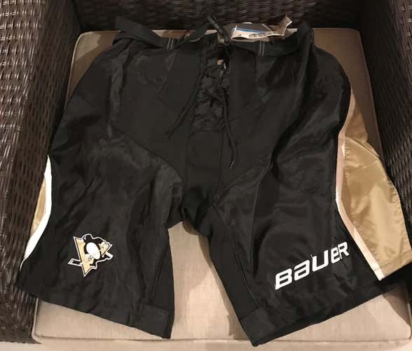 Pittsburgh Penguins Bauer Nexus Hockey Pant Shell Black Large