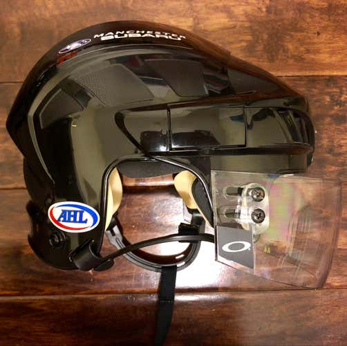 Pro Stock Manchester Monarchs Reebok 4K Helmet Sz M w/ Oakley Extended Cut Visor