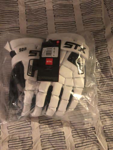 Brand New Shield 500 White Goalie Gloves
