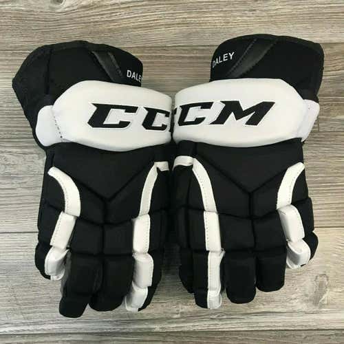 NEW! CCM HG12XP PITTSBURGH PENGUINS NHL PRO STOCK HOCKEY PLAYER GLOVES 14" DALEY