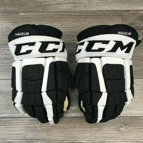 NEW! CCM CL PITTSBURGH PENGUINS NHL PRO STOCK HOCKEY PLAYER GLOVES 14" HAGELIN
