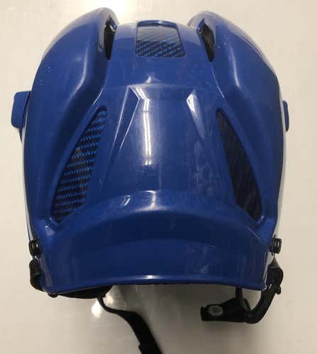 REEBOK HT 11K PRO STOCK HOCKEY HELMET ROYAL BLUE MEDIUM 4053