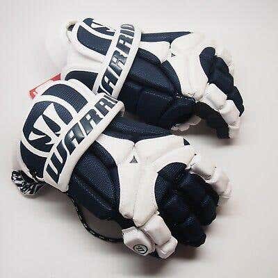 New Warrior Lacrosse Gloves Mac D-Lite 2 White Black - Medium - NO TRADES