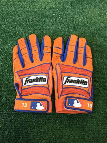 New Asdrubal Cabrera Custom Pro Issued Large Orange/Blue Franklin Batting Gloves