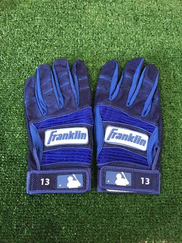 New Salvador Perez Custom Pro Issued Large Royal Franklin Batting Gloves