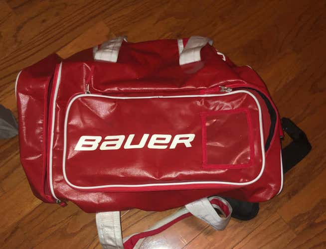 Red Bauer Duffel Bag
