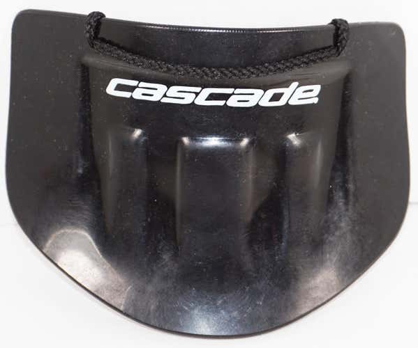 CASCADE LACROSSE THROAT PROTECTOR GOALIE - BLACK PLASTIC GUARD DANGLER USED