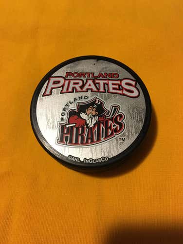 Portland Pirates AHL Hockey Puck With NAPA Back