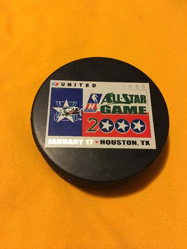 2000 IHL All Star Game Hockey Puck Houston Aeros United Airlines