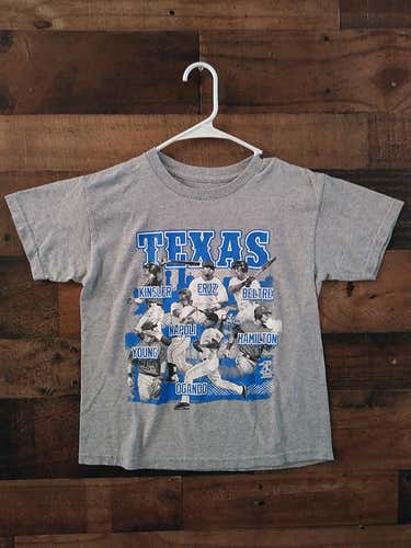 MLB Baseball TEXAS RANGERS - Kinsler Cruz Beltre Napoli Hamilton Young Ogando - Multi Player Shirt