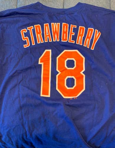 Darryl Strawberry Mets T-shirt Jersey XXL