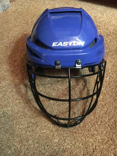 Easton E400 Box Lacrosse Helmet Blue Small