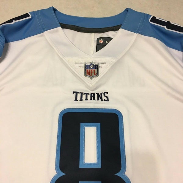 NFL Auction Titans Marcus Mariota Signed Replica Jersey Size L